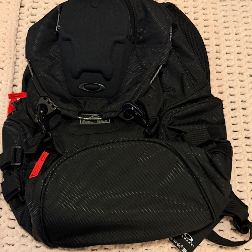 Oakley Black and Red Backpack